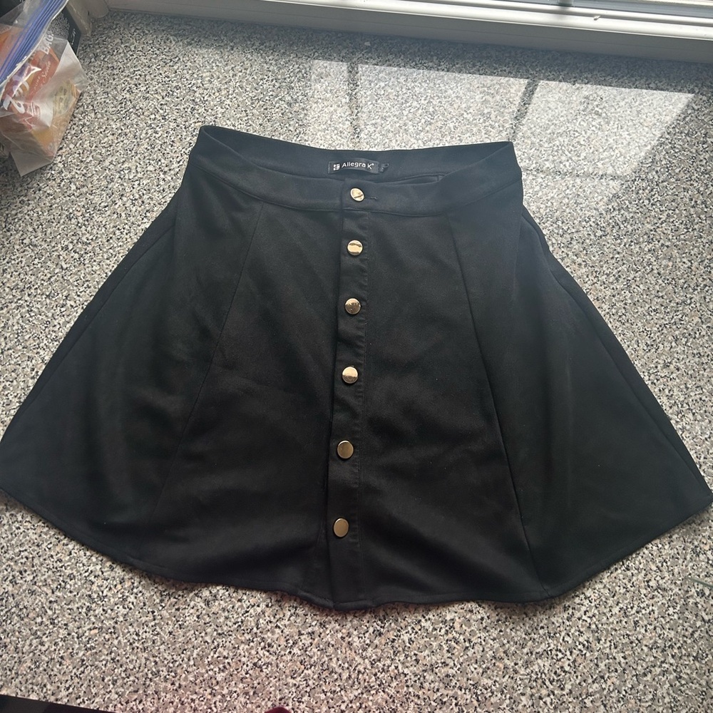 Allegra K Mini Button Down Skirt